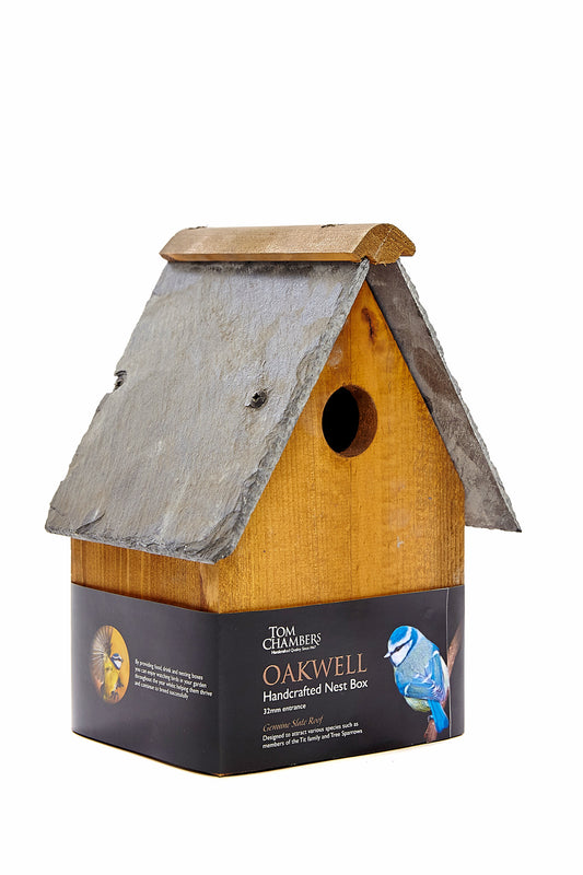 Oakwell wood nest box with a 32mm entrance by tom chambers