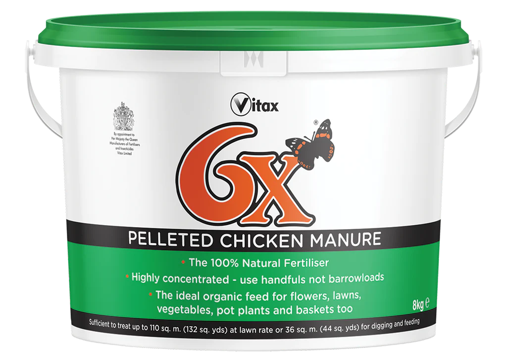 8kg tub of 6x Chicken Manure by Vitax