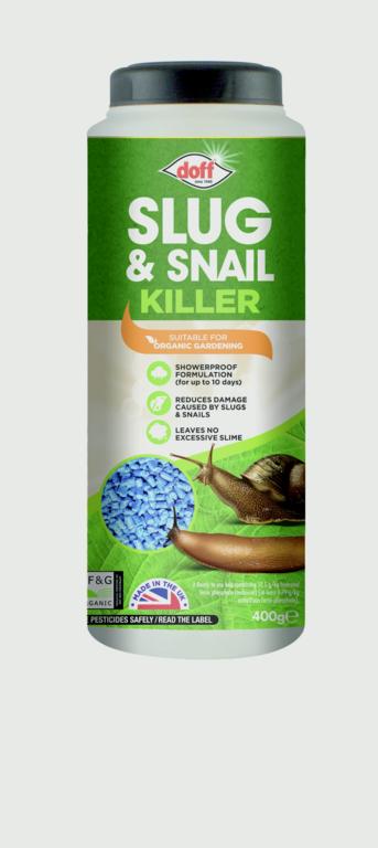 400g bottle of Doff Slug and Snail Killer