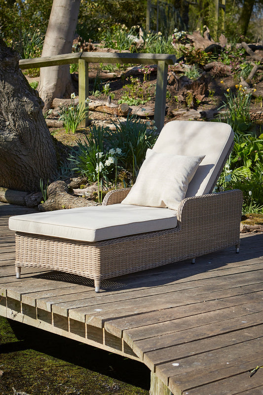 Caspian Coco Sun-lounger and Side Table