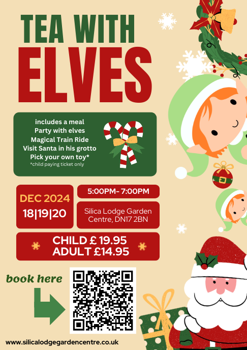 Magical Tea with Elves! Adult £14.95 Child £19.95