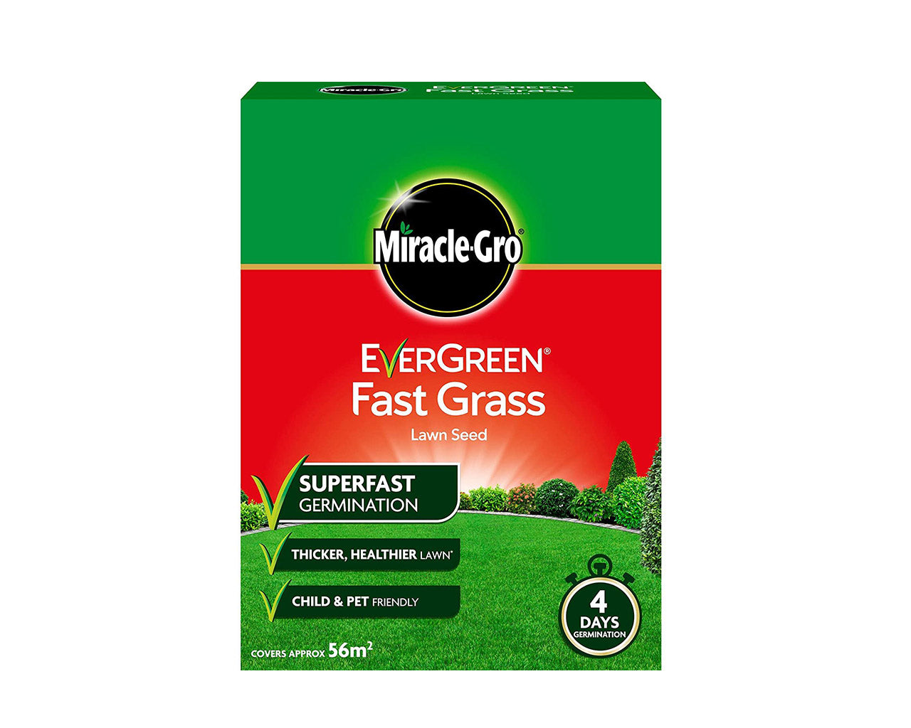 MIRACLE GRO FAST GRASS SEED 1.6KG (56m2)