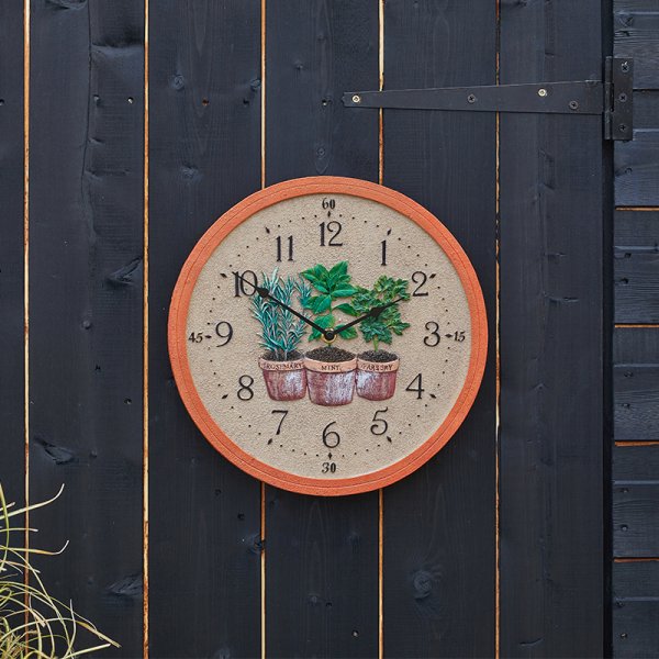 Herbs Wall Clock