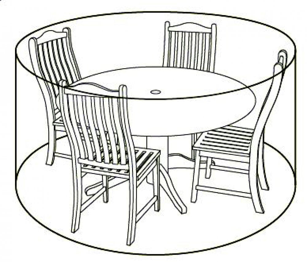 Deluxe Cover - 6 Seat Round Dining Set