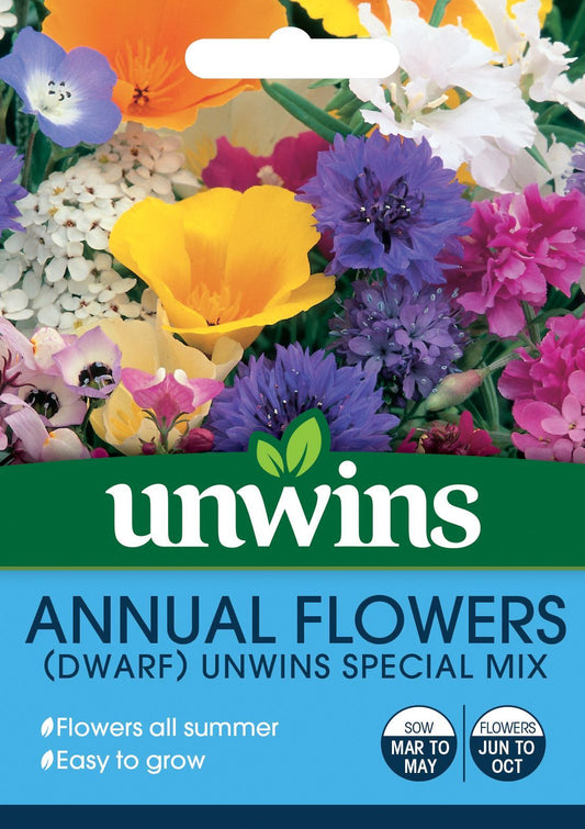 Annual Flowers Dwarf Unwins Special Mix - Seeds