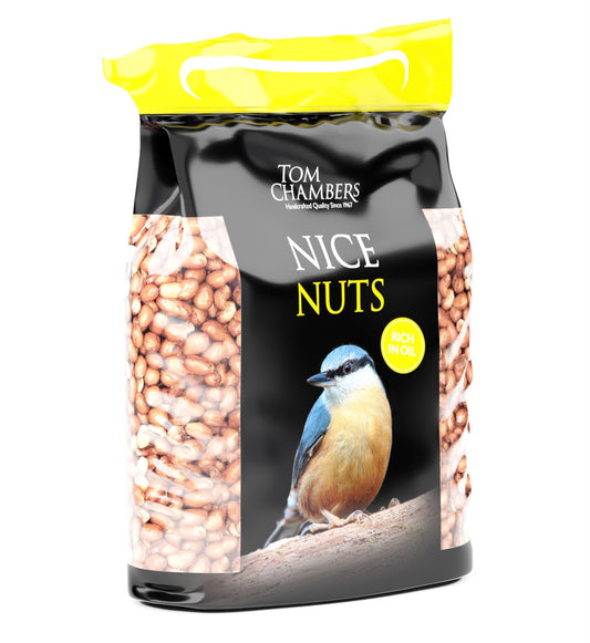 1kg Nice Nuts peanuts for wild birds by tom chambers