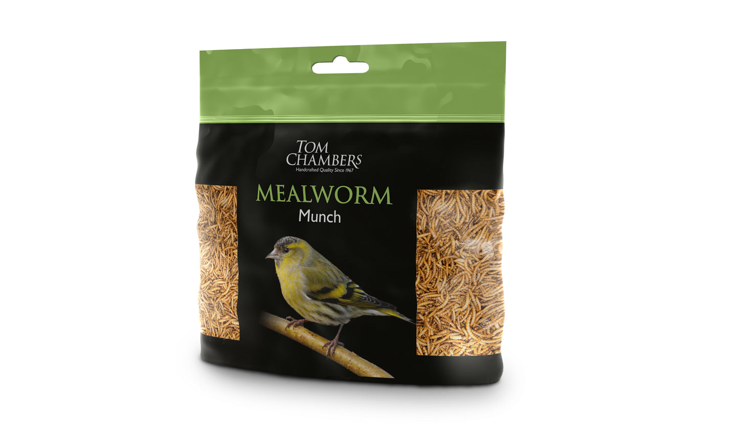 100g bag of mealworm much for birds by tom chambers