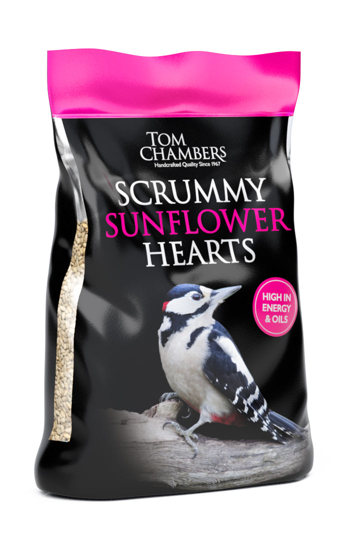 12.55kg Scrummy Sunflower Hearts bag for wild birds by tom chambers