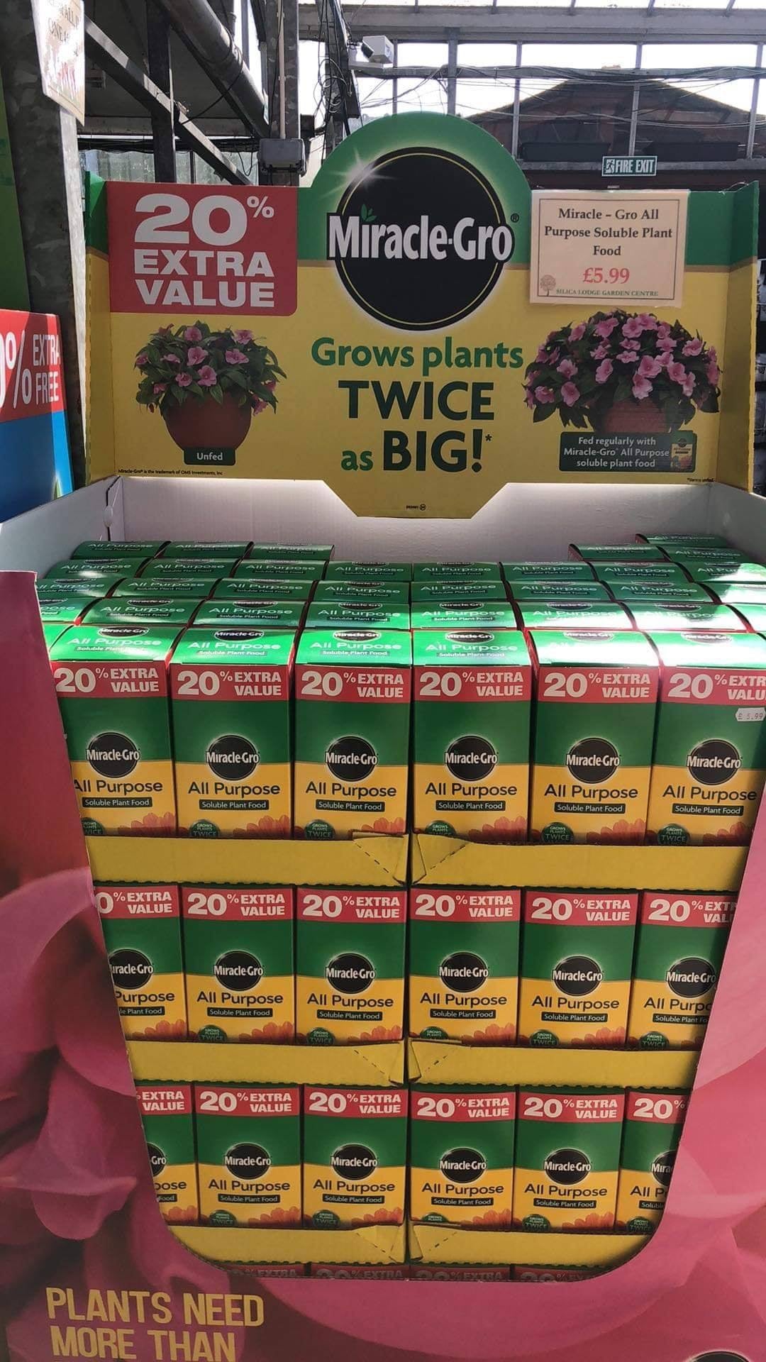 Miracle Gro All purpose soluble plant food 1KG +20 % extra free