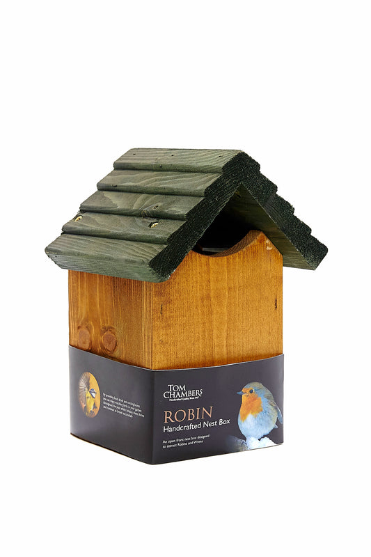 Wood robin nest box by tom chambers